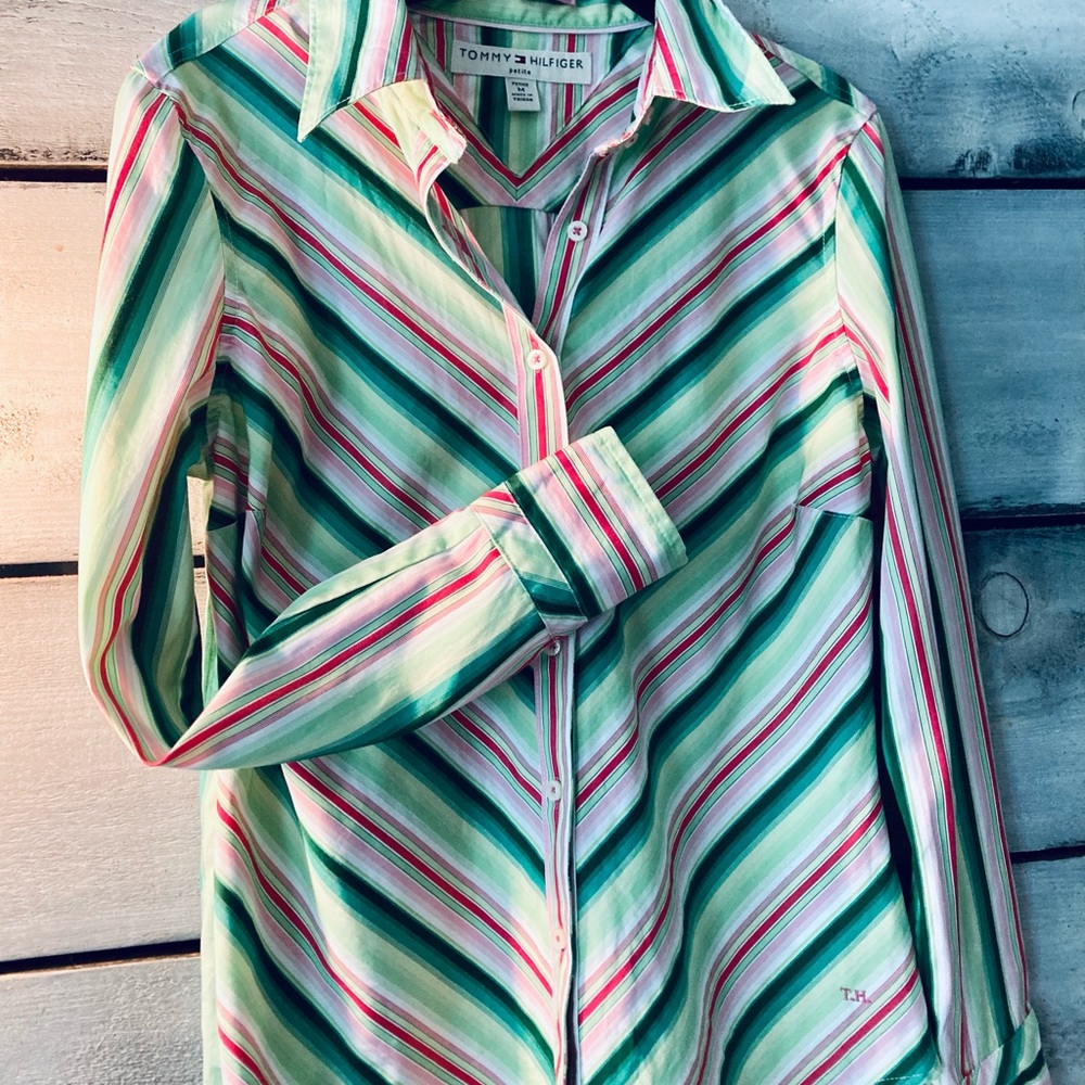 Retro rainbow chevron button up - Tommy Hilfiger